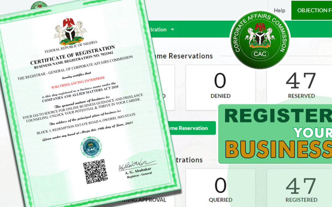 How to reserve & register a Business Name with Corporate Affairs Commission (CAC) Nigeria – Issues Resolved