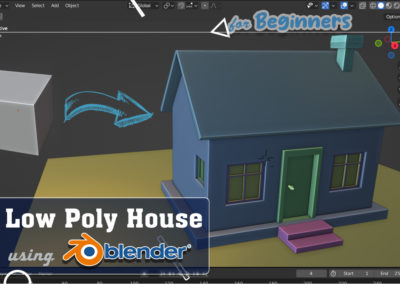 Blender Tutorial - How to model 3D low poly house using Blender - Wiki Freelancing - Smart Obiaraije